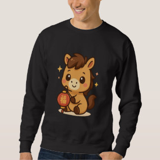 Sudadera Año del Caballo Año Nuevo Chino Arte de Caballo Li