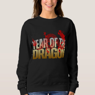SUDADERA AÑO DEL DRAGÓN ROJO ORO