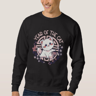 Sudadera Año del Gato Zodiaco Chino Año Nuevo Lunar Gatos