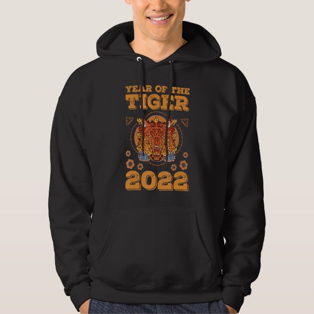 Sudadera Año Del Rótulo Animal Tigre 2022 Zodiaco Chino (Anverso)