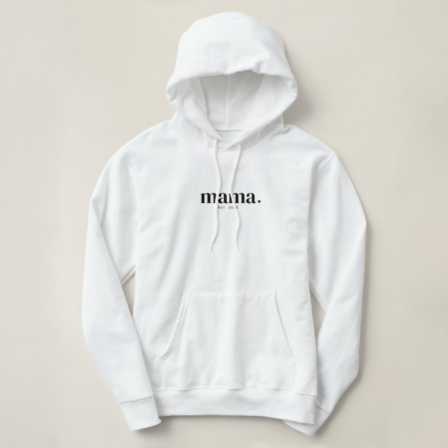 Sudadera Año Establecido Mama (Diseño del anverso)