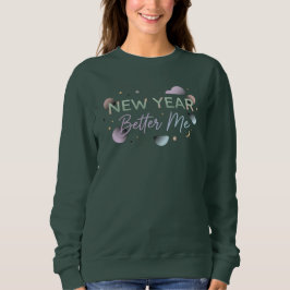Sudadera Año Nuevo, Mejor Yo Suave Pastel Motivacional