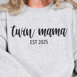 Sudadera Año personalizado de mamá gemela, regalo de mamá,