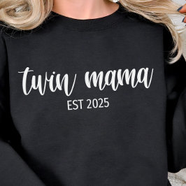 Sudadera Año personalizado de mamá gemela, regalo de mamá,
