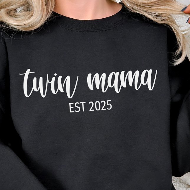 Sudadera Año personalizado de mamá gemela, regalo de mamá, (Subido por el creador)