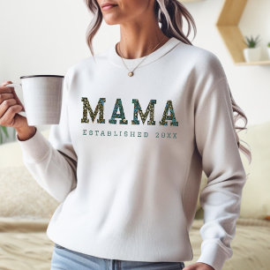 Sudadera Año personalizado - Mama Blue Florals