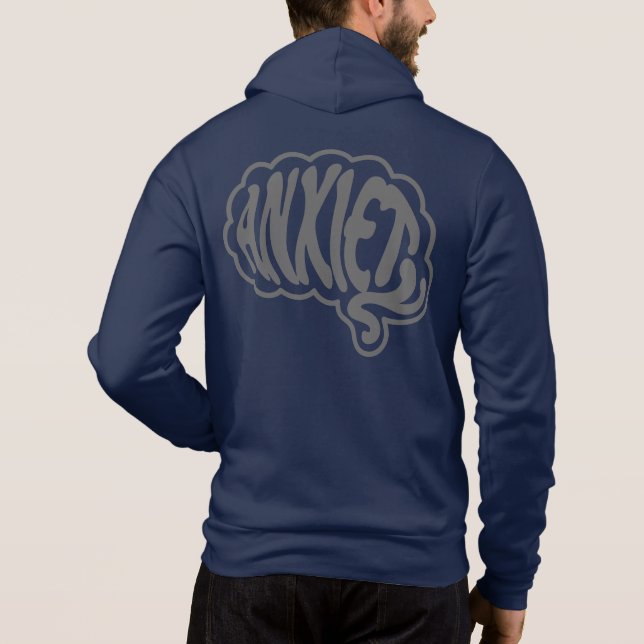 Sudadera Ansiedad personalizable Cerebro (Reverso)