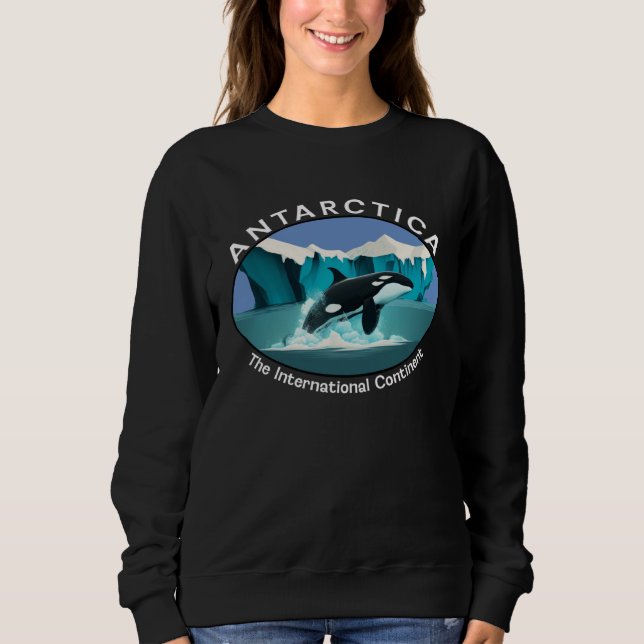 Sudadera Antarctica Orca Whale Iceberg Cool Antarctic Souve (Anverso)