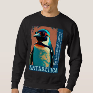 Sudadera Antártida Bonito Pingüino Fresco Investigación Ant