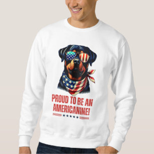 Sudadera Anteojos de la Bandera Americana Rottweiler 4 de j