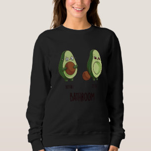 Sudadera Antes Después Baño Amantes Del Aguacate Cool Lindo