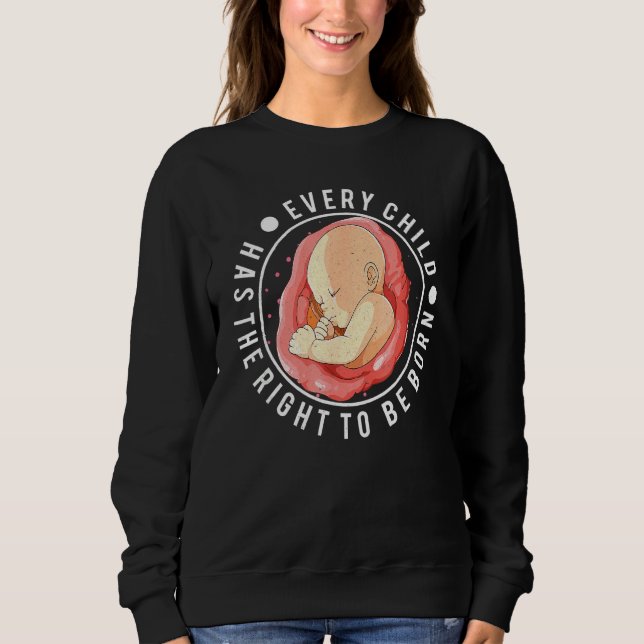 Sudadera Anti Aborto Pro Life Choice Stop Unborn Lives Co (Anverso)