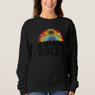 Sudadera Anti Bullying Hippie Retro Teacher Rainbow Kindnes