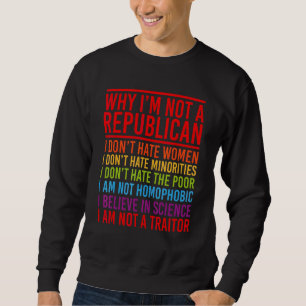 Sudadera Anti Republicano Por Qué No Soy Republicano