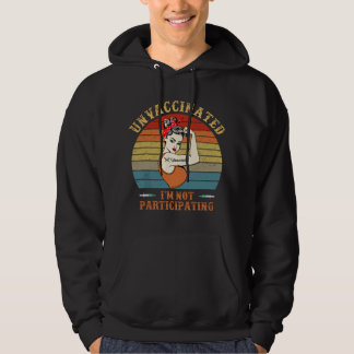 Sudadera Anti Vacuna No Estoy Participando Retro No Vacunad
