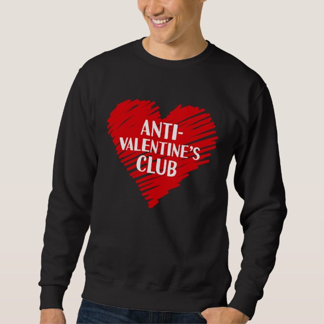 Sudadera Anti Valentine's Club Single Awareness Day 2023  V (Anverso)