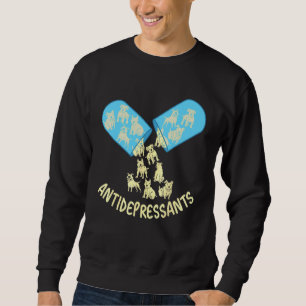 Sudadera Antidepresivos Pitbull Dog Divertido dueño de perr