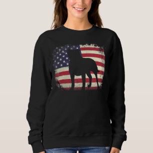 Sudadera Antigua Bandera Americana 4 De Julio Pitbull Dad M
