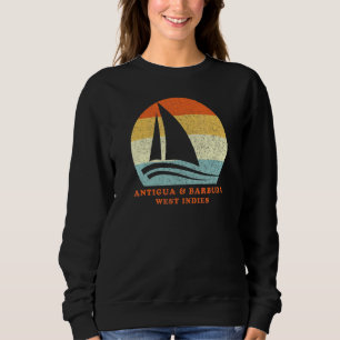 Sudadera Antigua y Barbuda West Indies Vintage Sailboat Vac