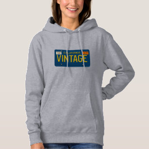 Sudadera Antiguo 1969 Gráfico de Matrícula de California