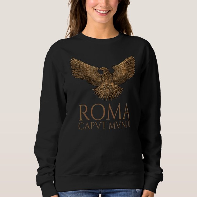 Sudadera Antiguo Acero Romano Águila Romaní Caput Mundi Sp (Anverso)