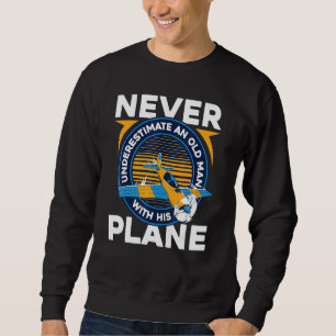 Sudadera Antiguo avión piloto volando