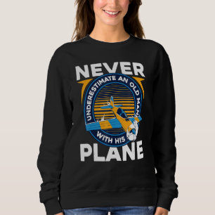 Sudadera Antiguo avión piloto volando
