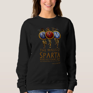 Sudadera Antiguo Espartano Cita Las Paredes De La Griega Es