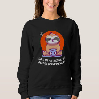 Sudadera Antisocial Leave Me Alone Funny Introvert Humor Ho