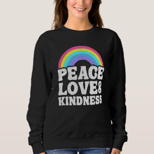 Sudadera Antiviolencia Arcoíris Paz Hippie Paz Amor y Amabi