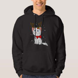 Sudadera Antleras de Reno para Gatos de Navidad para Hombre