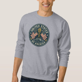 Sudadera Antorcha de la Libertad de 1776 — Sello de la Viej