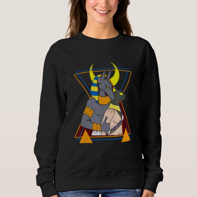 Sudadera Anubis Art Anubis Y Bastet Anubis Jackal Anubis (Anverso)