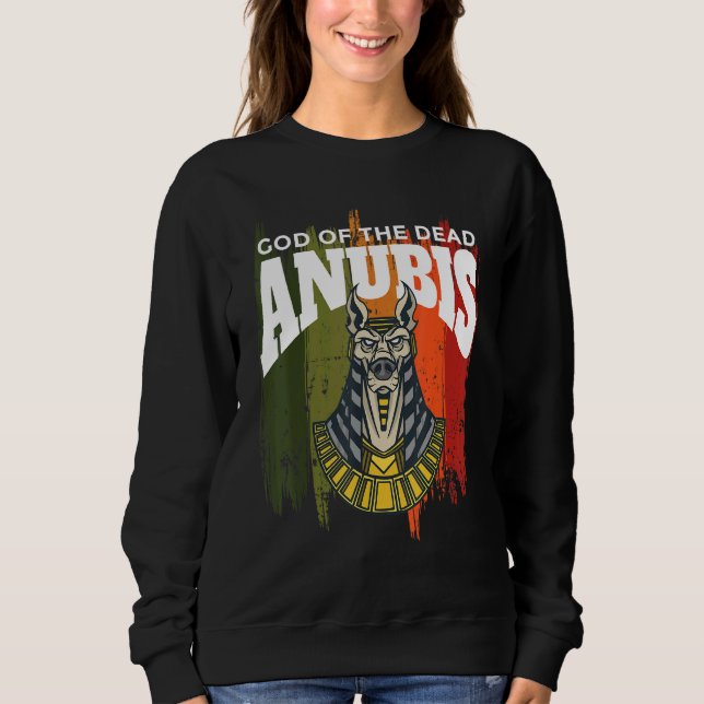 Sudadera Anubis Dios de los Muertos Egipto Faraón Esfinge E (Anverso)