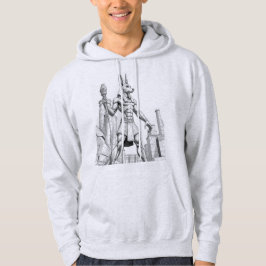 Sudadera Anubis Egyptian God of the Dead Sketch Art Hoodie