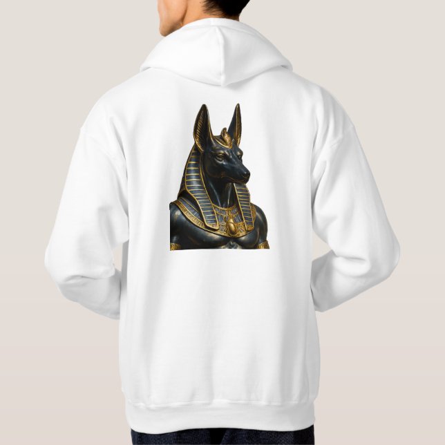 Sudadera Anubis – Luxurious Egyptian Gold & Blue Collection (Reverso)