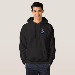 Sudadera Anulación de ID personalizada Glitch Lobo Ciberpun