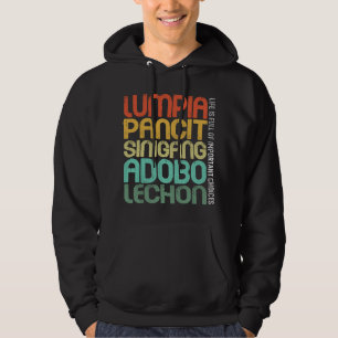 Sudadera Anuncio de comida filipina Lumpia Pancit Sinigang
