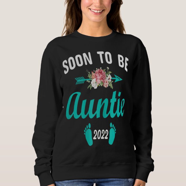 Sudadera Anuncio De Embarazo 2022 Para Las Mujeres (Anverso)