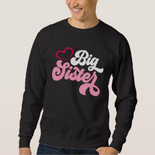 Sudadera Anuncio de embarazo de bebé de hermana mayor Famil