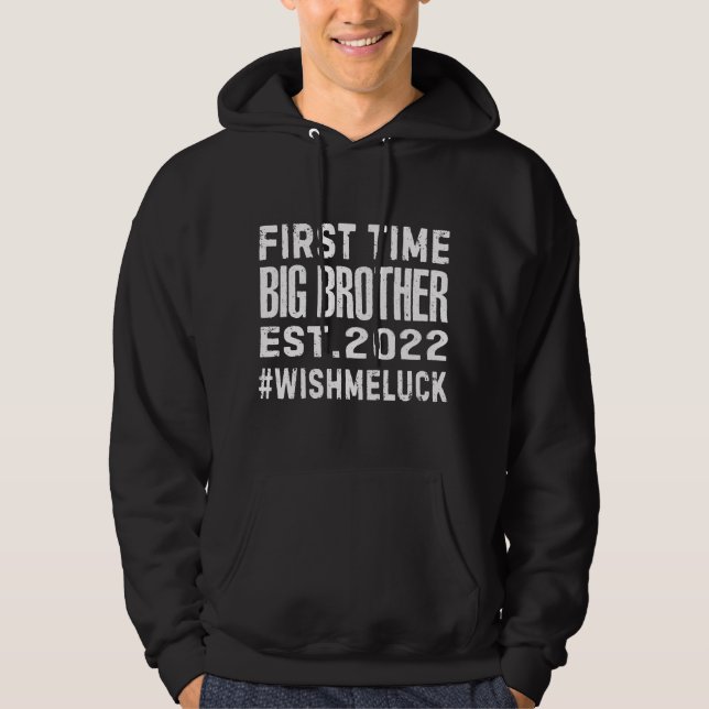 Sudadera Anuncio de embarazo de primer hermano mayor Est 20 (Anverso)