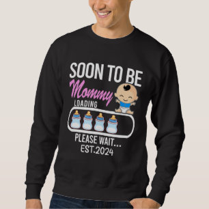 Sudadera Anuncio de embarazo para futura mamá