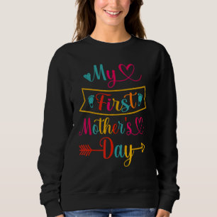 Sudadera Anuncio de embarazo por el primer día de la madre