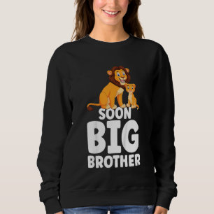 Sudadera Anuncio de embarazo pronto hermanos niños Gran Her