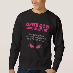 Sudadera Anuncio de mamá animadora para animadoras femenina