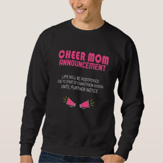 Sudadera Anuncio de mamá animadora para animadoras femenina