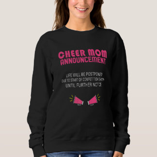 Sudadera Anuncio de mamá animadora para animadoras mujeres 