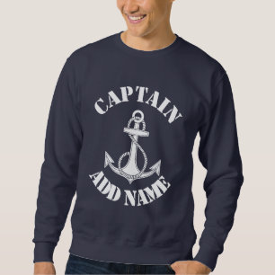 Sudadera Anuncio de nombre de capitán personalizado