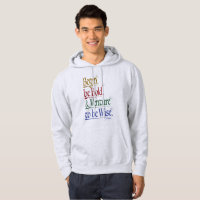 Anverso - Hoodie Pullover de la cita mágica de Hor