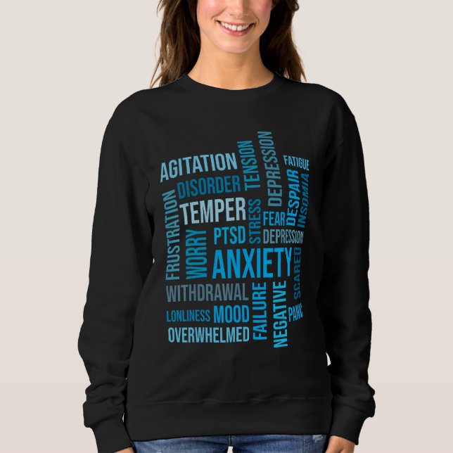 Sudadera Anxiety Depression Disorder Mental Health Awarenes (Anverso)